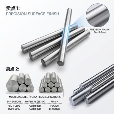 NDT 테스트 304 (1.4301) 스테인리스 스틸 무선 파이프 보일러 IBR에 대한 6-813mm 외부 지름